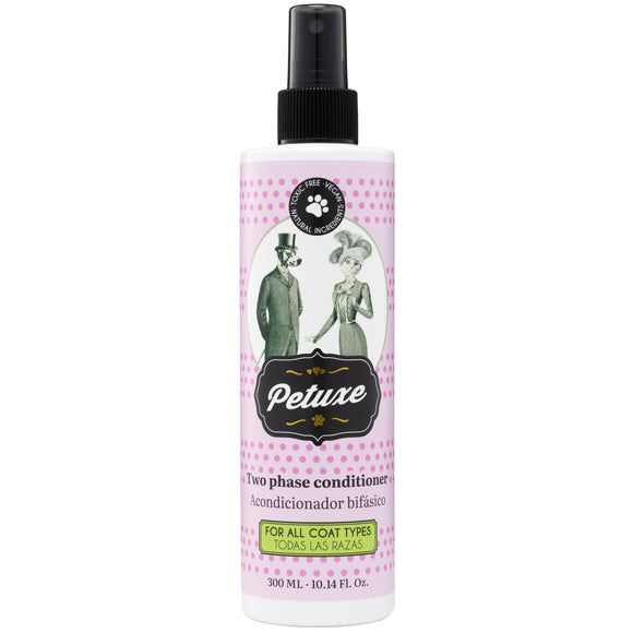 Petuxe Two-Phase Leave-In Conditioner – Vegan Moisturizing and Detangling Formula, 300ml