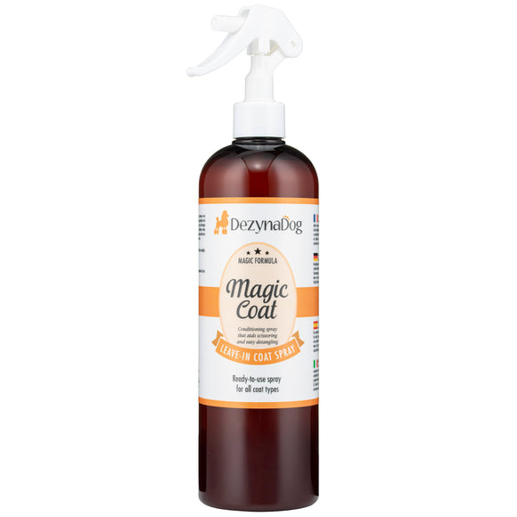 DezynaDog Magic Coat Leave-In Spray 500ml – Universal Conditioning Formula, No-Rinse Application