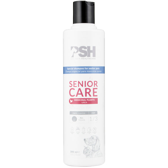 PSH Home Senior Care Shampoo 300ml – Gentle Odor-Eliminating Formula, Nourishing for Aging Coats
