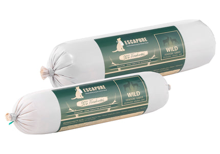 Escapure Wild Wurst Wet Dog Food – Deer Meat Bars, Grain-Free, 6 x 400g Cans