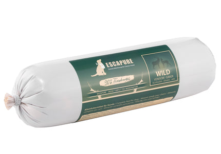 Escapure Wild Wurst Wet Dog Food – Deer Meat Bar, 800g, Premium Protein Source