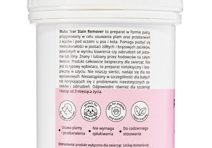 Mubo Perfect Eyes Tear Stain Remover Paste – Gentle Formula for Stains and Discoloration, 100ml
