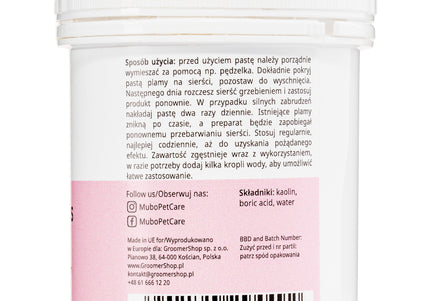 Mubo Perfect Eyes Tear Stain Remover Paste – Gentle Formula for Stains and Discoloration, 100ml