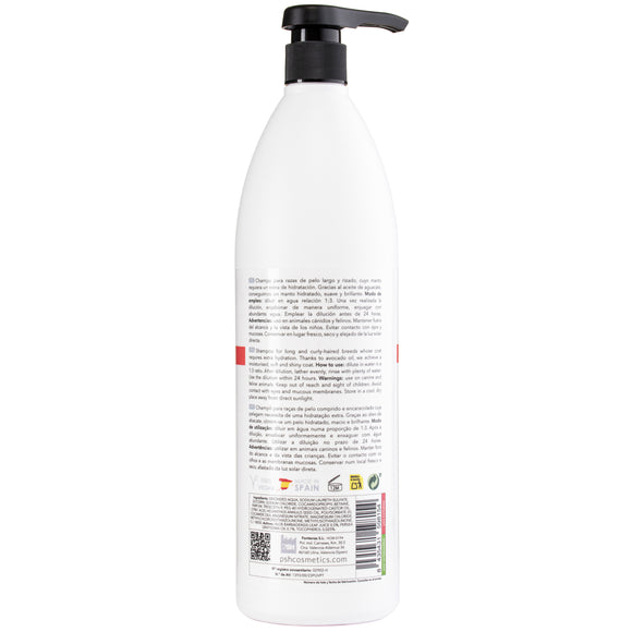 PSH Pro Avocado Moisture Shampoo – Concentrated Hydrating Formula for Long and Curly Coats, 1L