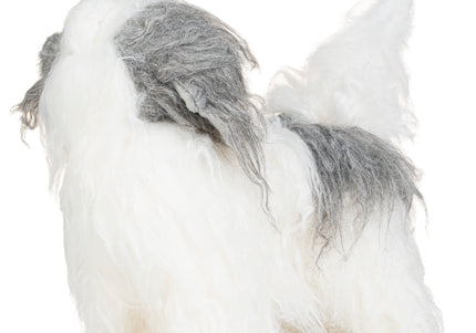 Mr. Jiang Shih Tzu Full Body Replacement Hair – Grey & White, Realistic Mannequin Coat