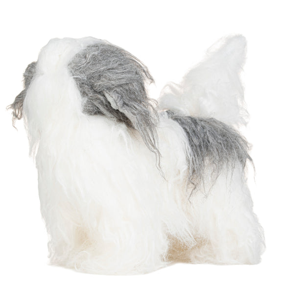 Mr. Jiang Shih Tzu Full Body Replacement Hair – Grey & White, Realistic Mannequin Coat