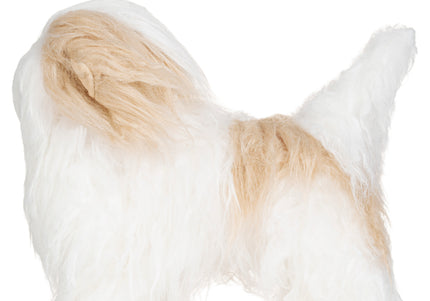Mr. Jiang Shih Tzu Full Body Hair – Champagne & White Replacement Coat, Small Model Mannequin