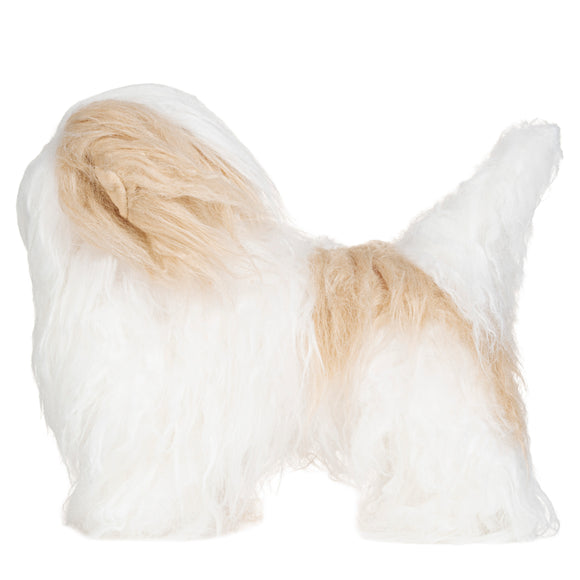 Mr. Jiang Shih Tzu Full Body Hair – Champagne & White Replacement Coat for Small Grooming Mannequin