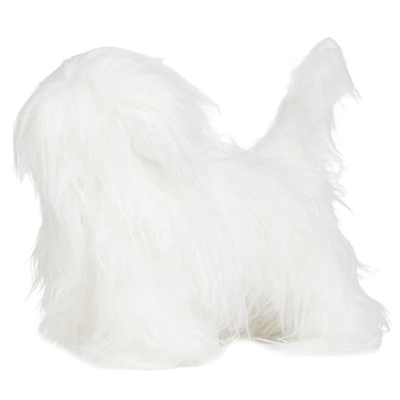 Mr. Jiang Maltese Full Body Replacement Hair – Realistic Synthetic Coat for Small Grooming Mannequin