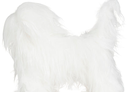 Mr. Jiang Maltese Full Body Replacement Hair – Realistic Synthetic Coat for Small Grooming Mannequin