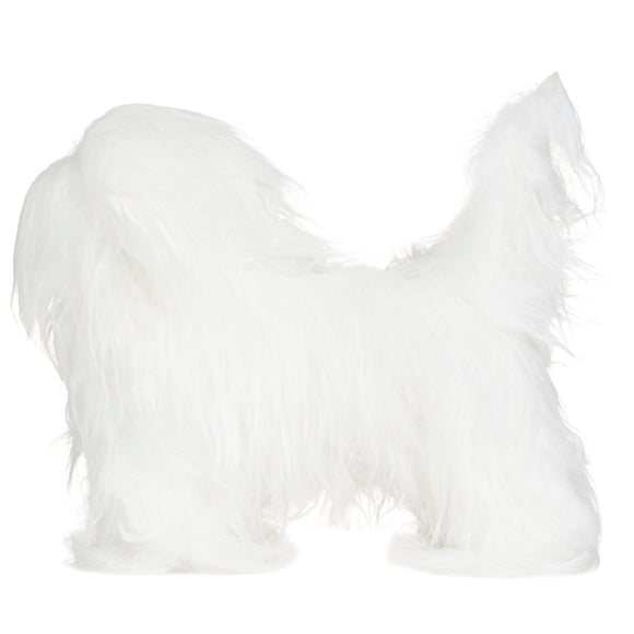 Mr. Jiang Maltese Full Body Replacement Hair – Realistic Synthetic Coat for Small Grooming Mannequin