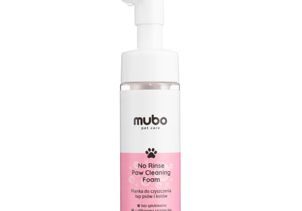 Mubo No Rinse Paw Cleaning Foam Cherry 200ml – Quick-Clean Wash, Gentle Cherry Scent
