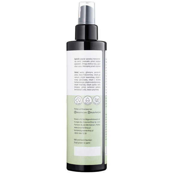 Mubo Dog Walking Spray 250ml – Natural Essential Oils, Refreshing Scent, Easy Application