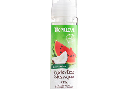 Tropiclean Watermelon Waterless Shampoo 218ml – No-Rinse Cleansing Foam with Refreshing Scent