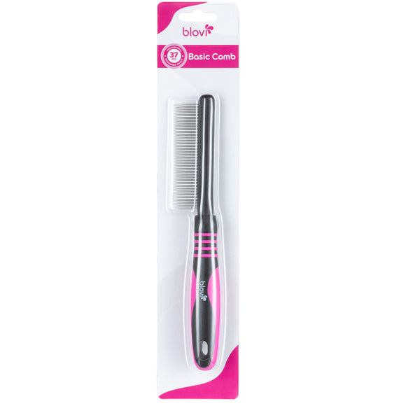 Blovi Basic Grooming Comb – 37 Dense Pins, Smooth Detangling and Coat Care