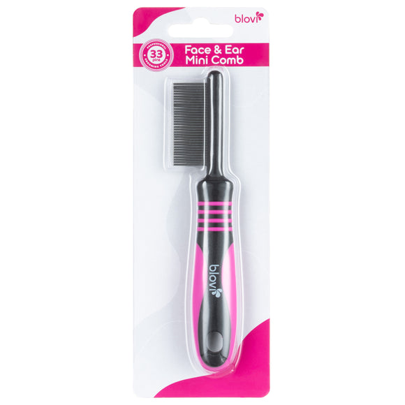 Blovi Face & Ear Mini Comb – Ultra-Fine 33 Pin Detailing Tool for Precision Grooming