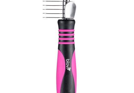 Blovi 8-Blade Dematting Comb – Small Curved Teeth, Removes Tangles and Mats Easily