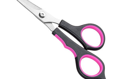 Blovi Safety Ball Tip Grooming Scissors 6" – Straight Micro-Sanding Blades, Safe Precision Cutting