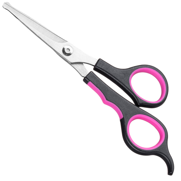 Blovi Safety Ball Tip Grooming Scissors 6" – Straight Micro-Sanding Blades, Safe Precision Cutting