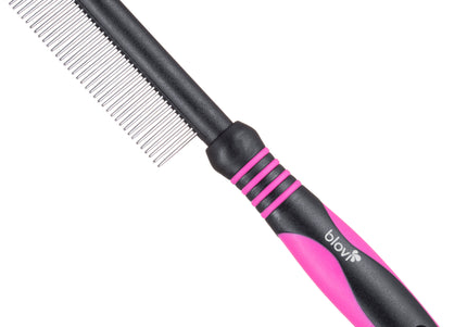 Blovi Basic Grooming Comb – 37 Dense Pins, Smooth Detangling and Coat Care