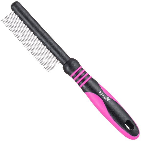 Blovi Basic Grooming Comb – 37 Dense Pins, Smooth Detangling and Coat Care