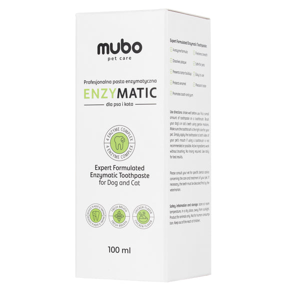 Mubo EnzyMatic Toothpaste 100ml – Professional Enzymatic Formula with Cleaning Action