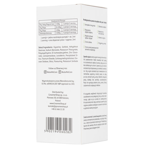 Mubo EnzyMatic Toothpaste 100ml – Professional Enzymatic Formula with Cleaning Action