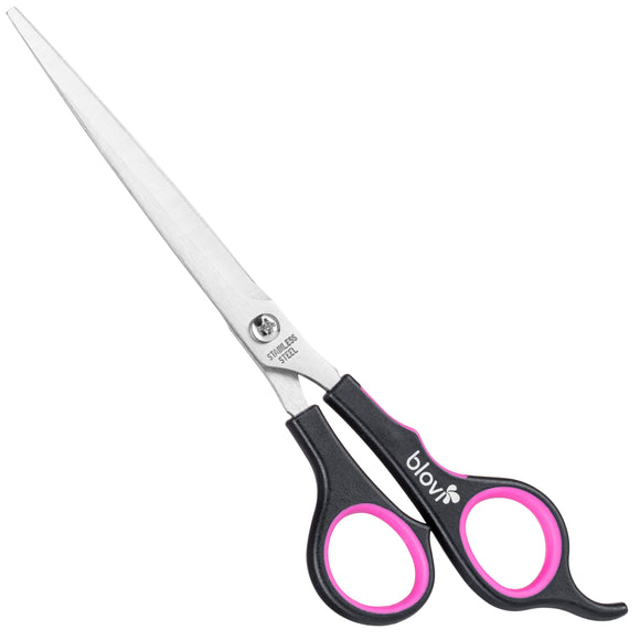 Blovi Student Straight Grooming Scissors 7.5in – Micro-Sharpened Precision Blades, Lightweight Design