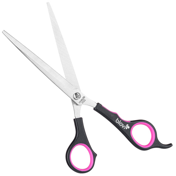 Blovi Student Straight Grooming Scissors 7.5in – Micro-Sharpened Precision Blades, Lightweight Design