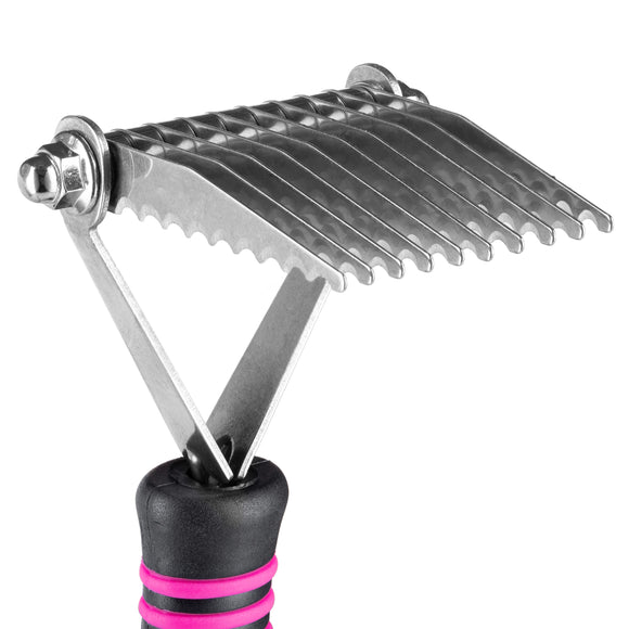 Blovi 10-Blade Dematting Comb – Straight Cross-Shaped Tool with 10 Teeth for Removing Tangles