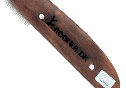 Groomer.dk Rock'N'Roll Revolution Stripping Knife Left – Rounded Teeth, Ergonomic Left-Handed Design