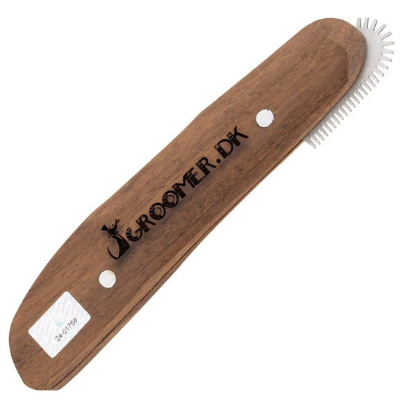Groomer.dk Rock'N'Roll Revolution Stripping Knife – Rounded Teeth, Precision Grooming Tool