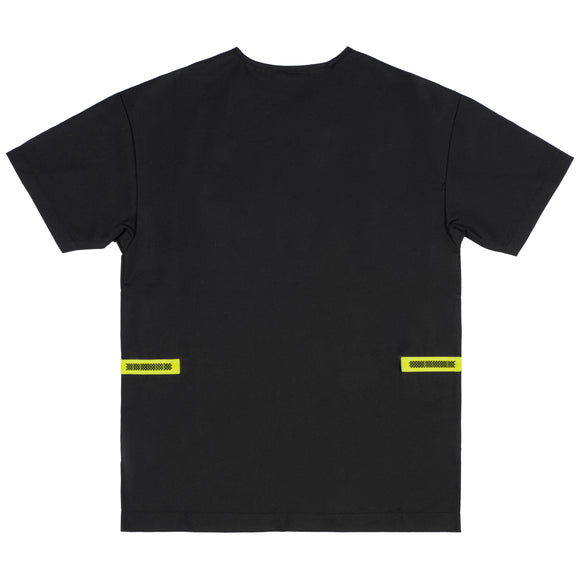 Artero Denver Grooming Smock Black – Unisex Sweatshirt with Velcro Waist, Size Small