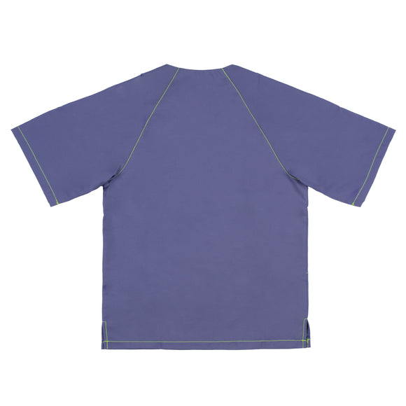 Artero Manila Zipper Smock Blue – Unisex Grooming Sweatshirt with Accessory Pockets, Medium Size