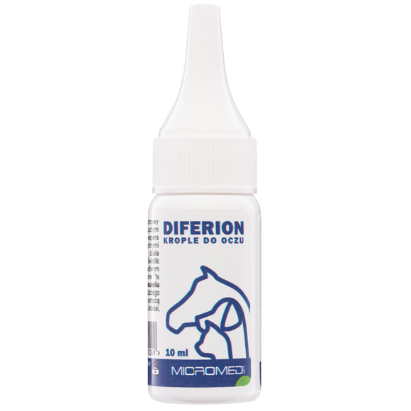 Micromed Vet Diferion Antibacterial Eye Drops 10ml – Gentle Fast-Acting Formula for Clear Eyes