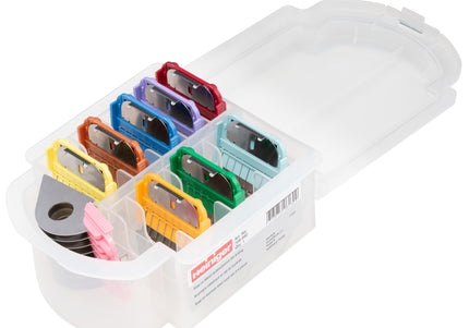 Heiniger Snap-On Metal Comb Set – 9 Professional Attachments with Storage Case