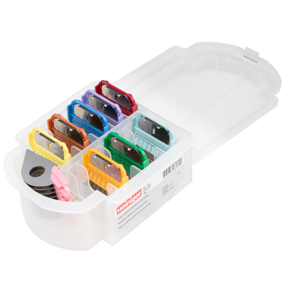 Heiniger Snap-On Metal Comb Set – 9 Professional Attachments with Storage Case