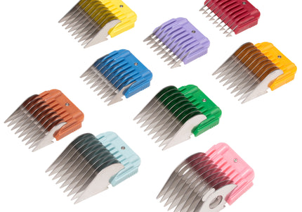 Heiniger Snap-On Metal Comb Set – 9 Professional Attachments with Storage Case