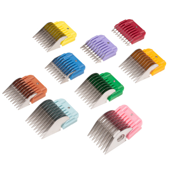 Heiniger Snap-On Metal Comb Set – 9 Professional Attachments with Storage Case