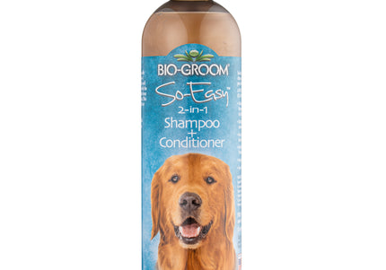 Bio-Groom So Easy 2in1 Shampoo & Conditioner – Concentrated 1:12 Formula, 355ml, Cleanses and Softens Coats