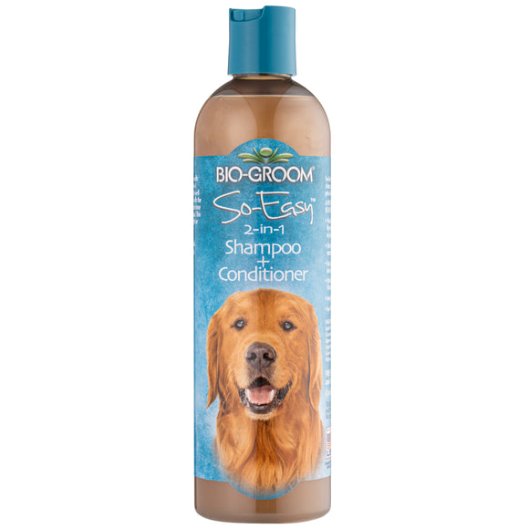 Bio-Groom So Easy 2in1 Shampoo & Conditioner – Concentrated 1:12 Formula, 355ml, Cleanses and Softens Coats