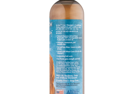 Bio-Groom So Easy 2in1 Shampoo & Conditioner – Concentrated 1:12 Formula, 355ml, Cleanses and Softens Coats