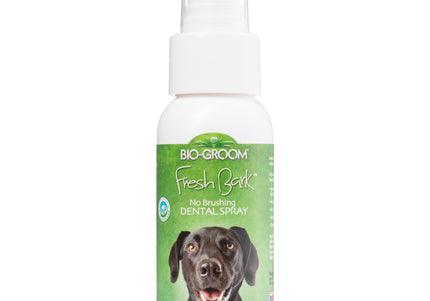 BioGroom Fresh Bark Dental Spray – Unscented Oral Hygiene with Chlorhexidine, 59ml