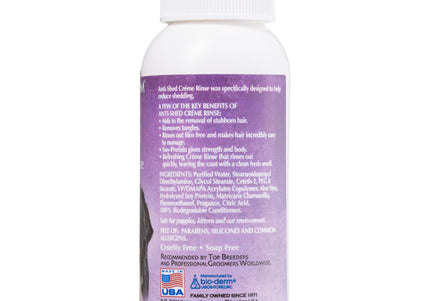 Bio-Groom Anti-Shed Creme Rinse – Professional Conditioner, Undercoat Removal Formula, 59ml