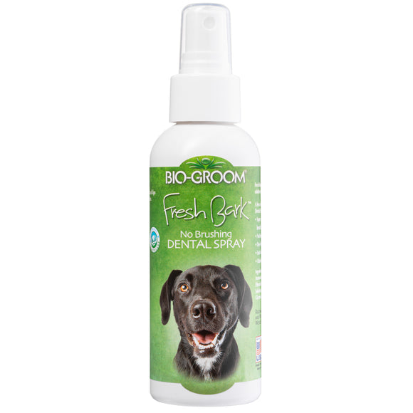 BioGroom Fresh Bark Dental Spray – Unscented Oral Hygiene with Chlorhexidine, 118ml