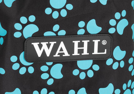Wahl Paw Apron – Black Grooming Apron with Blue Paw Print Design, Lightweight and Durable