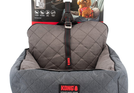 KONG Travel Ultimate Safety Seat – Small Size Secure Dog Car Seat with Reinforced Sides