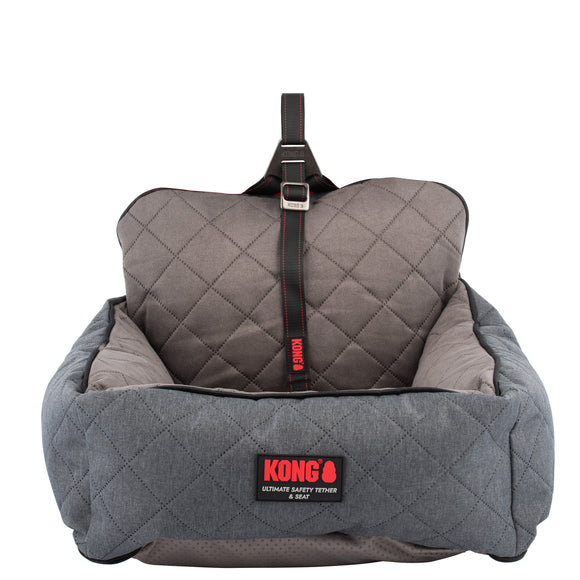 KONG Travel Ultimate Safety Seat – Small Size Secure Dog Car Seat with Reinforced Sides