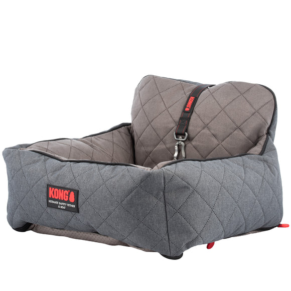 KONG Travel Ultimate Safety Seat – Small Size Secure Dog Car Seat with Reinforced Sides