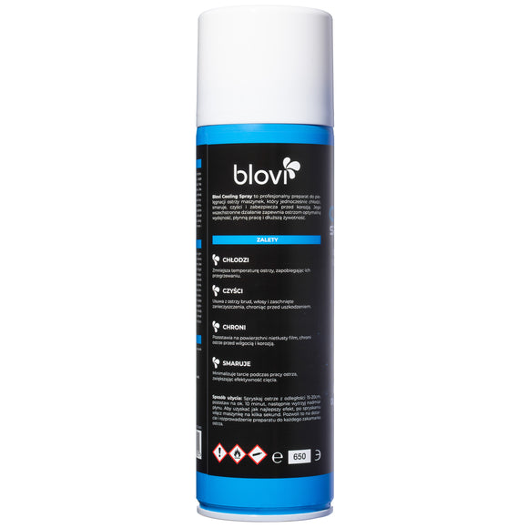 Blovi Cooling Spray 450ml – Fast-Acting Blade Maintenance Formula with Cooling Effect